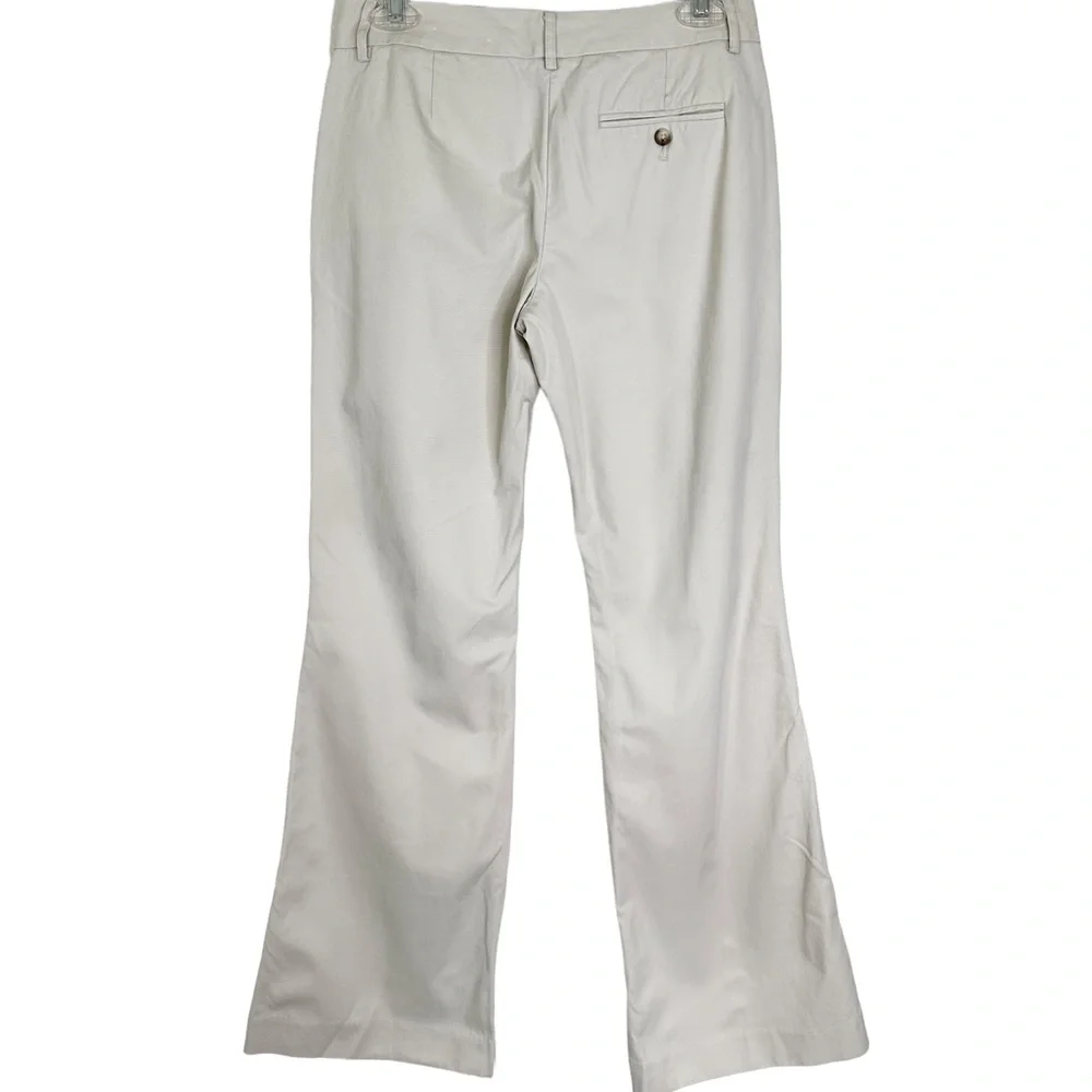 Express Editor Mid Rise Flare Leg Pants Trousers in Bone Women’s Sz 2R - Picture 2 of 10